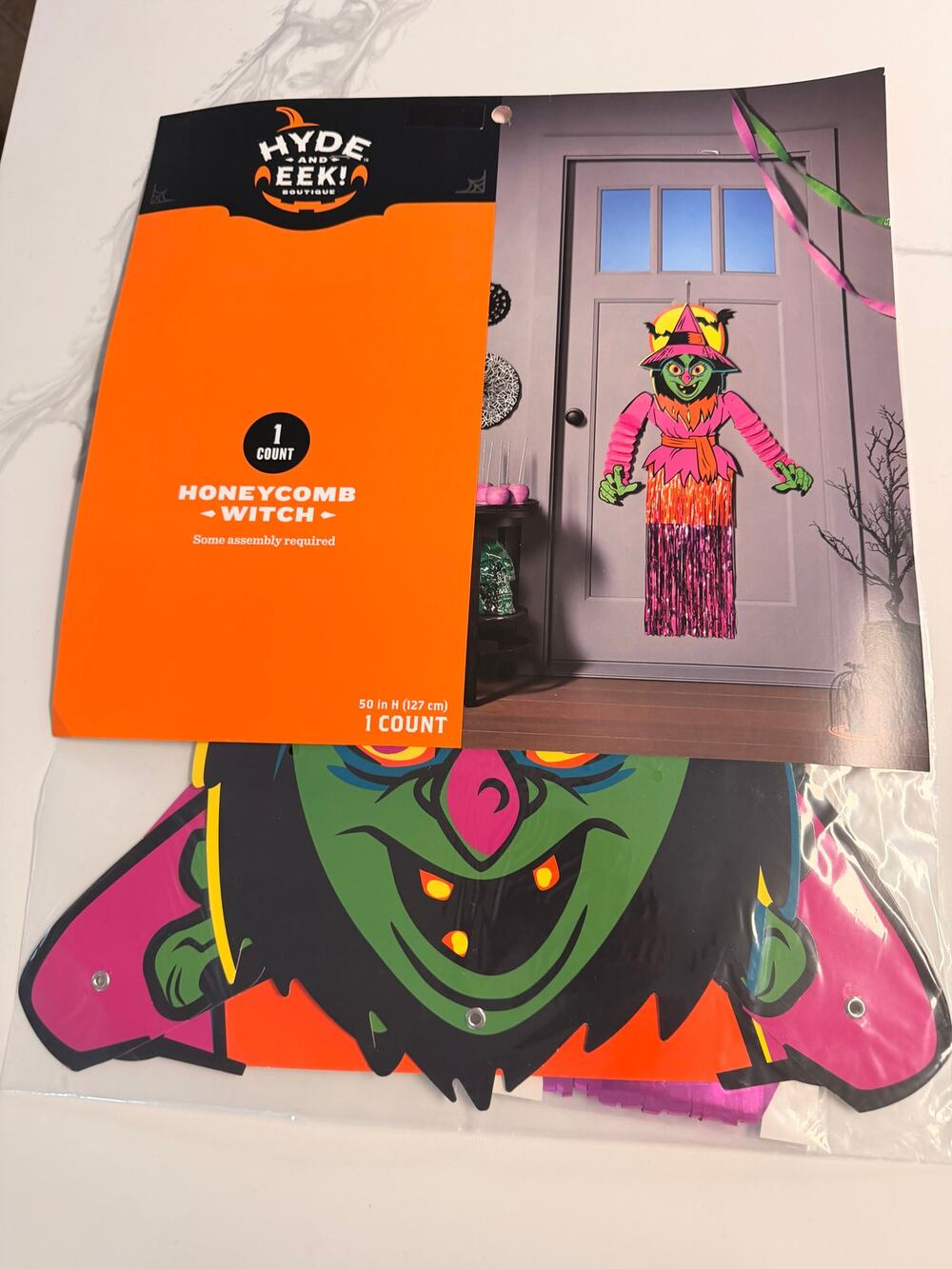 Hyde and Eek Boutique Honeycomb Witch Hanging Halloween Decoration 50” Target